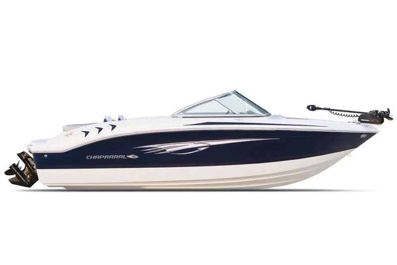 Slide: The Image of Manufacturer Provided Image: 2012 Chaparral 18 Ski & Fish H2O boat, side view, blue and white. - 39