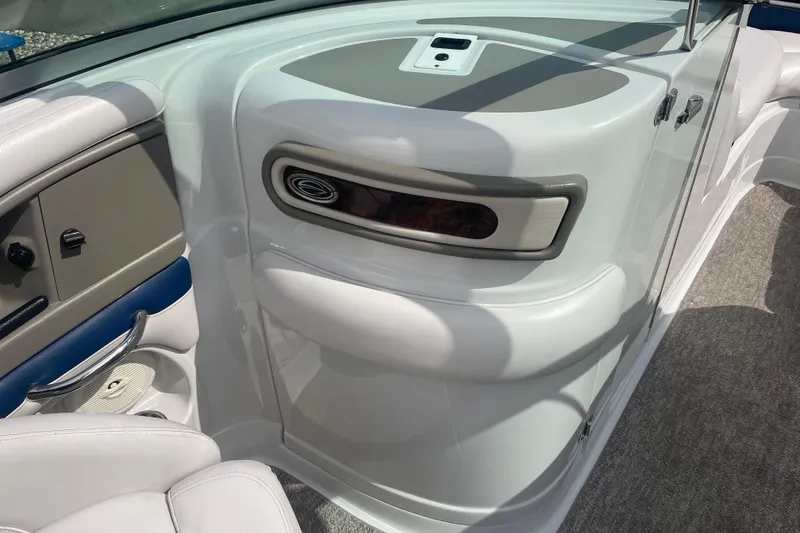 Slide: The Image of Interior view of a 2012 Crownline Eclipse 2 boat, featuring sleek design and modern finishes. - 14