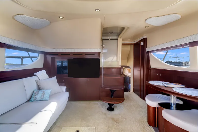 Slide: The Image of Luxurious interior of 2007 Sea Ray 40 Motor Yacht with elegant seating and modern amenities. - 34