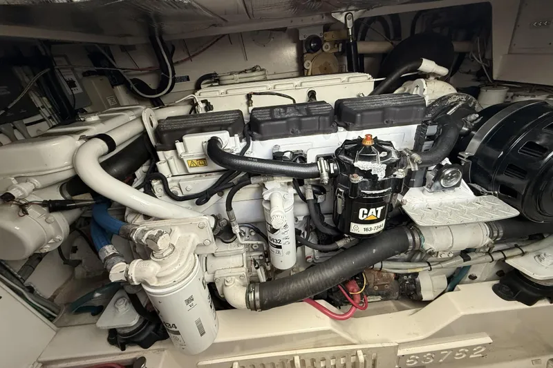 Slide: The Image of Electrical control panel on a 2005 Cabo 40 Express boat. - 27