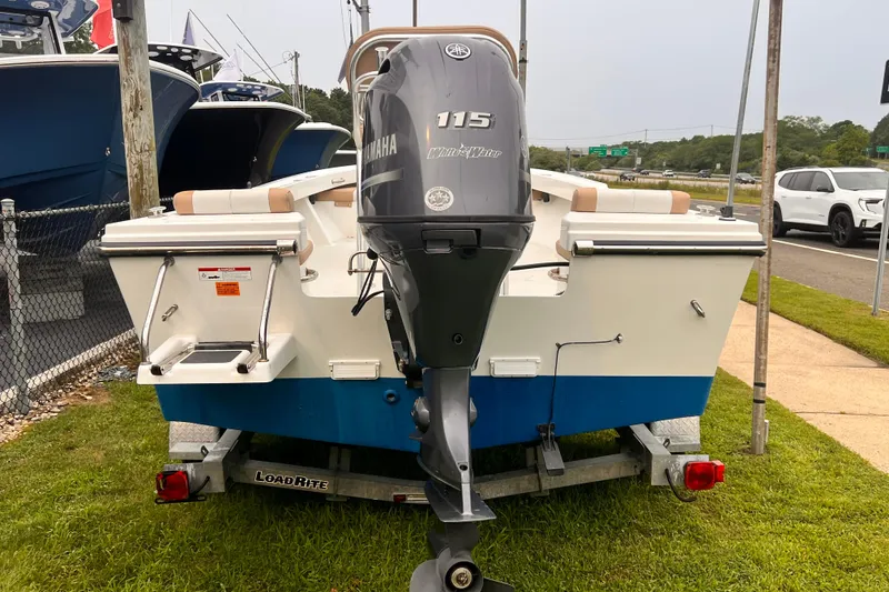 Slide: The Image of 2017 Parker 1801 Center Console boat with Yamaha 115 engine on trailer. - 4