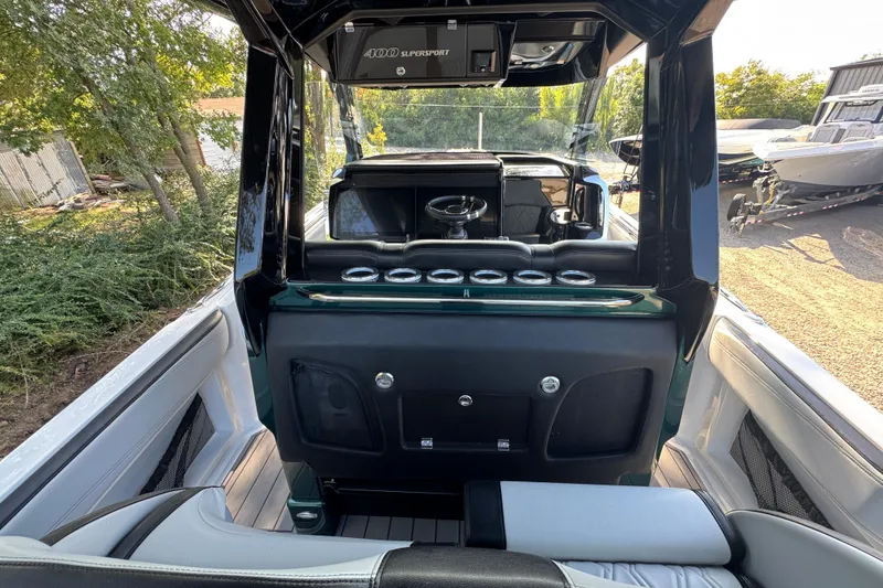 Slide: The Image of 2024 Nor-Tech 400 Supersport dashboard with advanced navigation and control systems. - 29