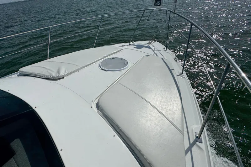 Slide: The Image of 2008 Cruisers Yachts 395 Motoryacht deck view on open water. - 5