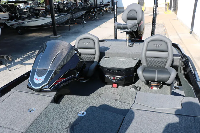 Slide: The Image of 2024 Vexus VXS 20 boat interior with sleek seating and modern design. - 29