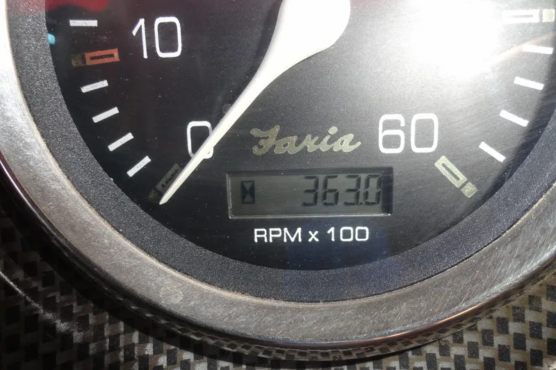 Slide: The Image of Tachometer of 2000 Crownline 202 BR LPX showing 3630 RPM. - 8