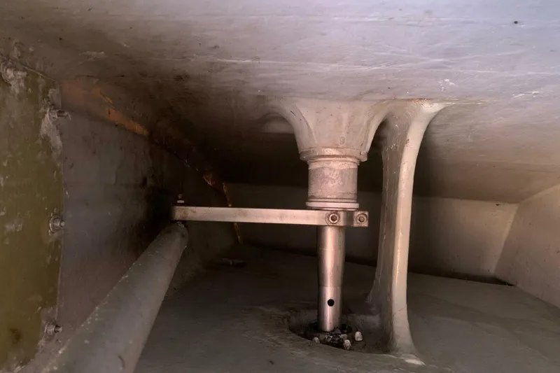 Slide: The Image of Interior view of 2009 Akilaria RC2 Class 40 yacht, showcasing structural components. - 11