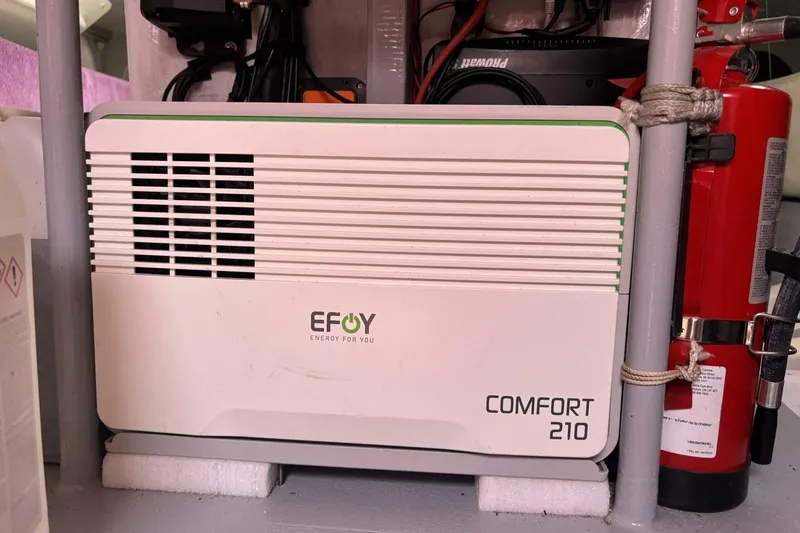 Slide: The Image of EFOY Comfort 210 fuel cell in 2009 Akilaria RC2 yacht interior. - 15