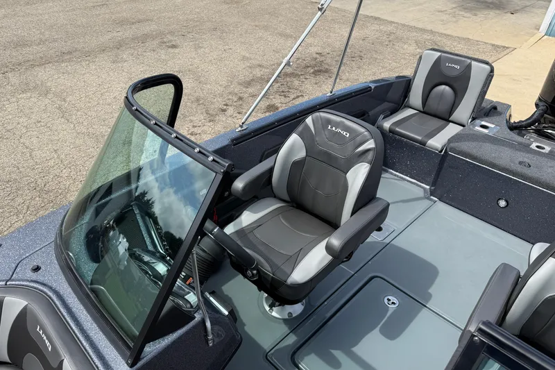 Slide: The Image of 2025 Lund 189 Tyee GL boat interior storage compartment, featuring sleek design and organized layout. - 16