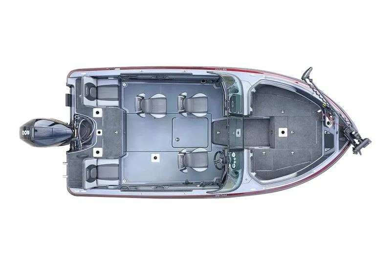 Slide: The Image of 2025 Lund 189 Tyee GL boat battery compartment with NOCO Boost Pro charger. - 33