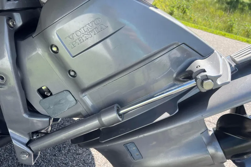 Slide: The Image of Close-up of Volvo Penta engine on 2008 Four Winns H190 boat. - 9