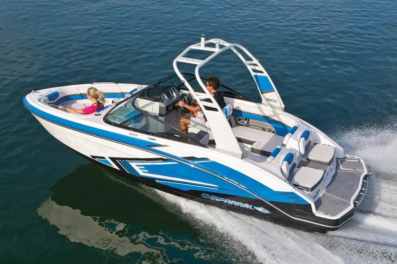 Slide: The Image of Manufacturer Provided Image: 2018 Chaparral Vortex 203 VRX speedboat cruising on water. - 34