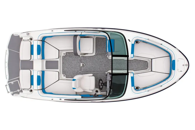 Slide: The Image of Manufacturer Provided Image: Top view of 2018 Chaparral Vortex 203 VRX boat interior layout. - 8