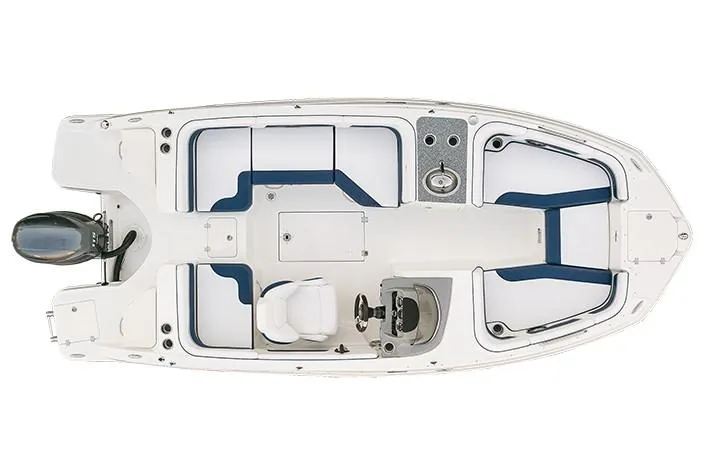 Slide: The Image of Manufacturer Provided Image: 2018 Chaparral 191 Suncoast boat interior layout, top view. - 30