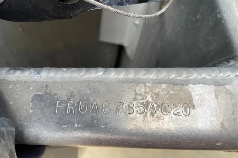 Slide: The Image of Hull identification number on a 2020 South Bay 523 boat. - 14