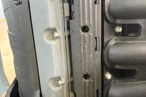 Slide: The Image of 2006 Intrepid 310 Walkaround engine close-up, showcasing mechanical components and design. - 9