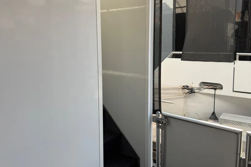 Slide: The Image of Stardust Oceans Share #2 boat interior, showing stairs and deck, 2015 model. - 26