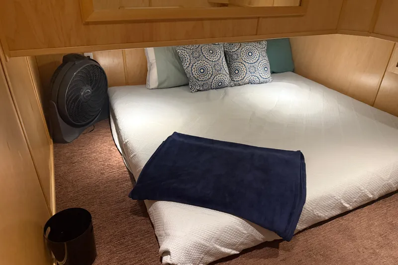 Slide: The Image of Cozy bedroom in STARDUST Oceans Share #2, 2015 model, with fan and decorative pillows. - 57