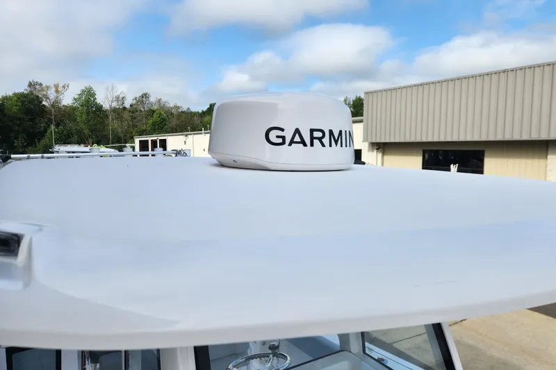 Slide: The Image of 2026 Sportsman Open 252 Center Console with Garmin radar on top. - 10