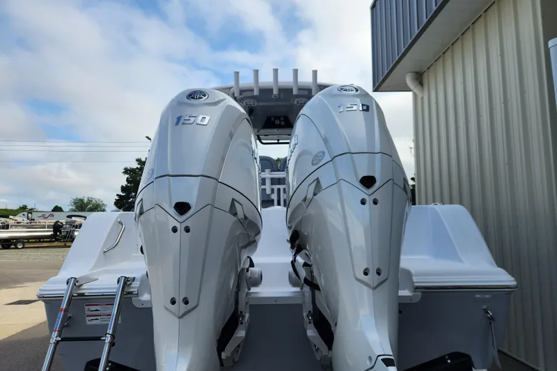 Slide: The Image of 2026 Sportsman Open 252 Center Console with dual 150 horsepower engines. - 3