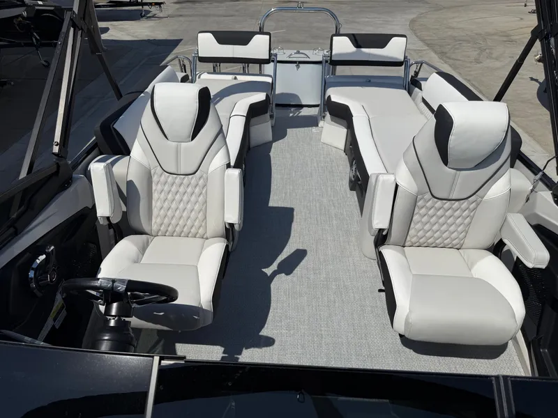 Slide: The Image of Avalon 25' Catalina Platinum Quad lounge Shift Windshield w/ 250HP Mercury! 2026 - 8