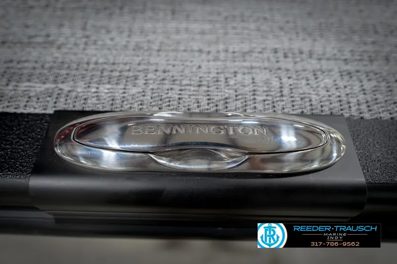 Slide: The Image of Close-up of 2026 Bennington 22 SLJ boat cleat with textured surface. - 53