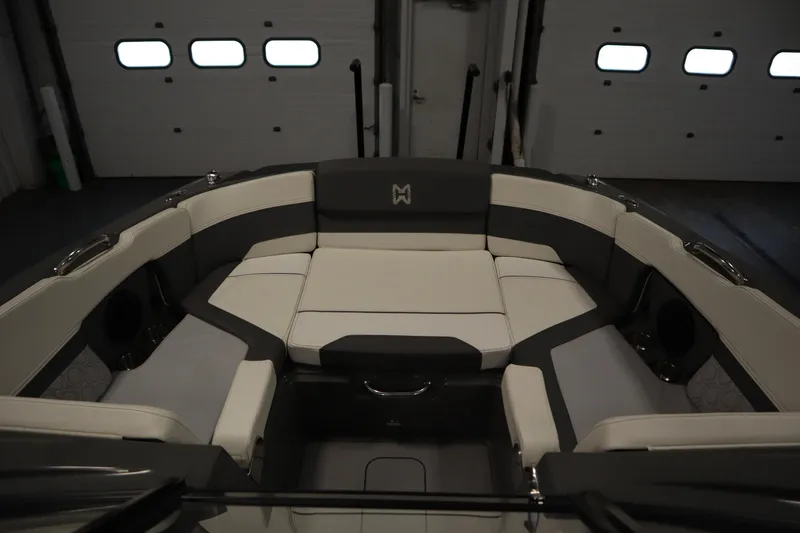 Slide: The Image of Interior view of 2022 Heyday H22 boat with spacious seating arrangement. - 11