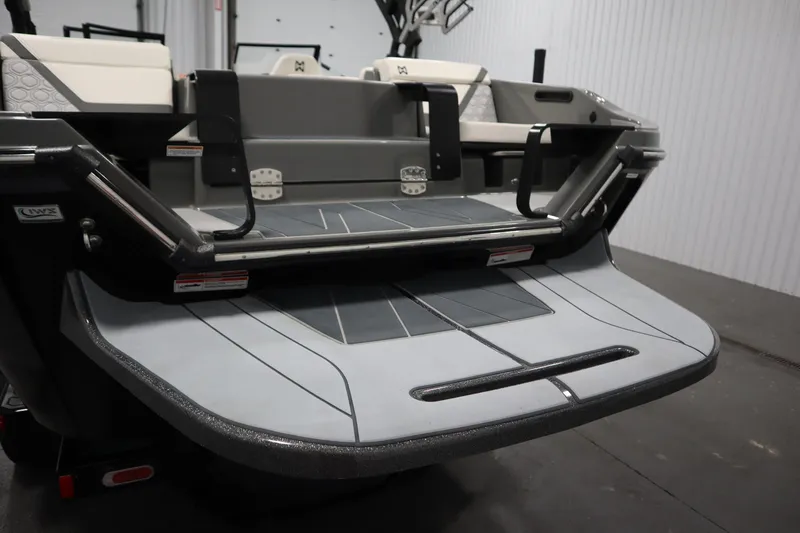 Slide: The Image of 2022 Heyday H22 boat swim platform with sleek design and sturdy handles. - 50