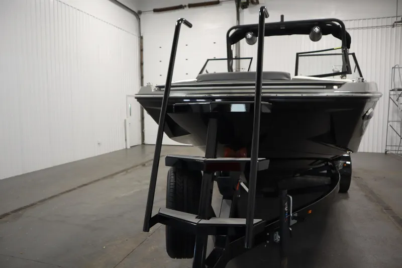 Slide: The Image of 2022 Heyday H22 boat on trailer in indoor storage facility. - 52