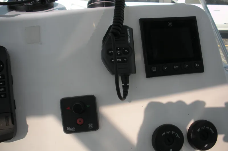 Slide: The Image of Control panel of a 2019 Beneteau Barracuda 9 boat with navigation equipment. - 13