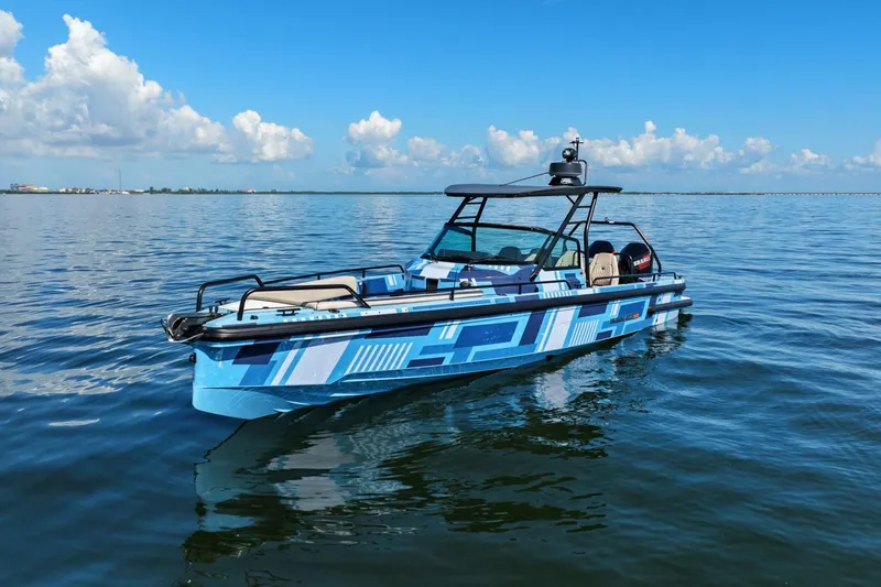 Slide: The Image of 2022 Axopar Brabus Shadow 500 TT - Port 3/4 Bow - 33