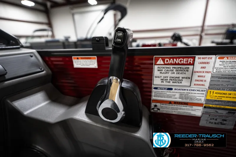 Slide: The Image of Dashboard switches on a 2026 Bennington 20 SSR boat, featuring accent and accessory controls. - 36