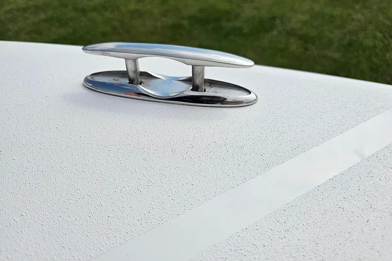 Slide: The Image of Chrome cleat on 2026 Sea Pro 202 Center Console boat deck. - 26