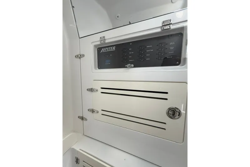 Slide: The Image of 2021 Jupiter 38 HFS control panel with storage compartment. - 24