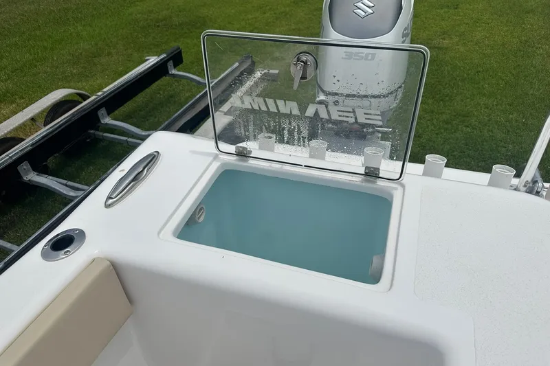 Slide: The Image of 2023 Twin Vee 340 GFX CC boat with Suzuki 350 engine and livewell. - 39