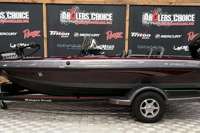 Slide: The Image of 2015 Ranger 1880 Angler boat on display at Anglers Choice showroom. - 3