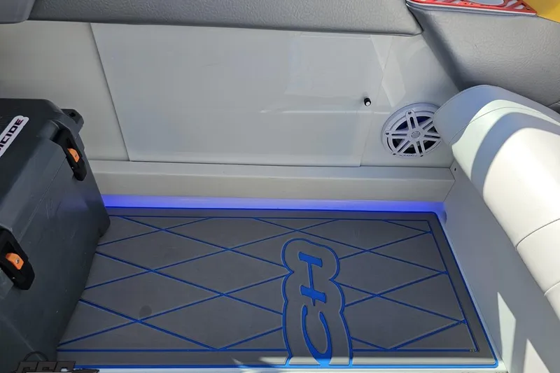 Slide: The Image of 2012 Formula 382 FASTech interior with custom flooring and speaker detail. - 34