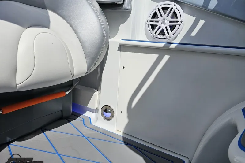 Slide: The Image of Interior of 2012 Formula 382 FASTech boat with speaker and seating. - 42