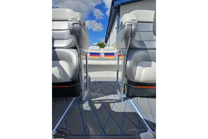 Slide: The Image of Interior of 2012 Formula 382 FASTech boat with sleek seating and modern design. - 67