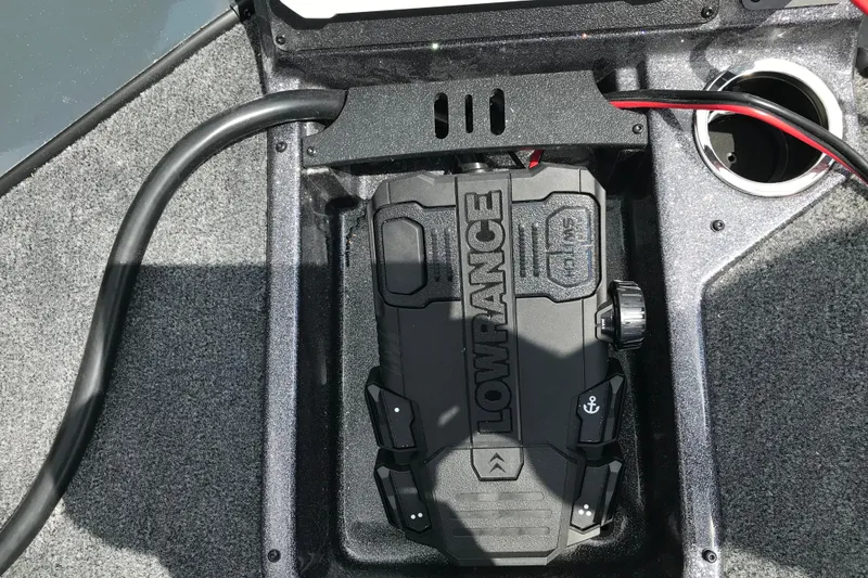 Slide: The Image of 2026 Ranger RT198P boat with Lowrance Ghost trolling motor and electronics. - 11