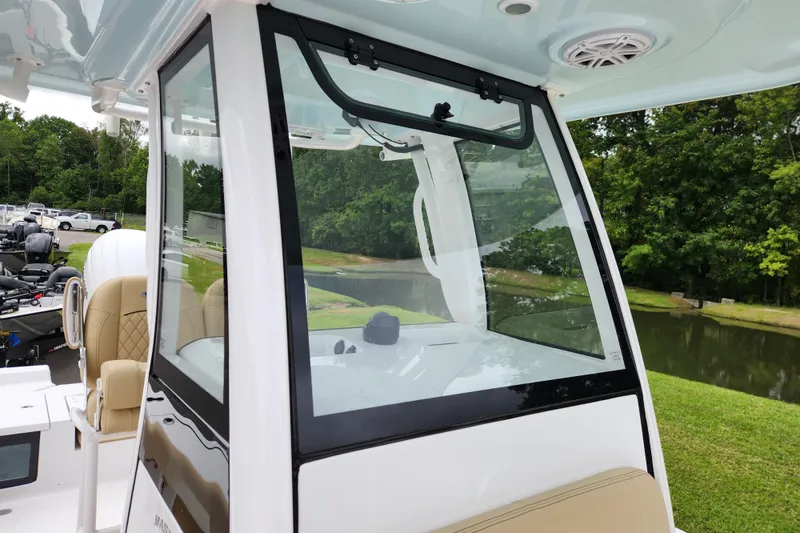 Slide: The Image of 2026 Sportsman Masters 247 Bay Boat with sleek design and modern features. - 17