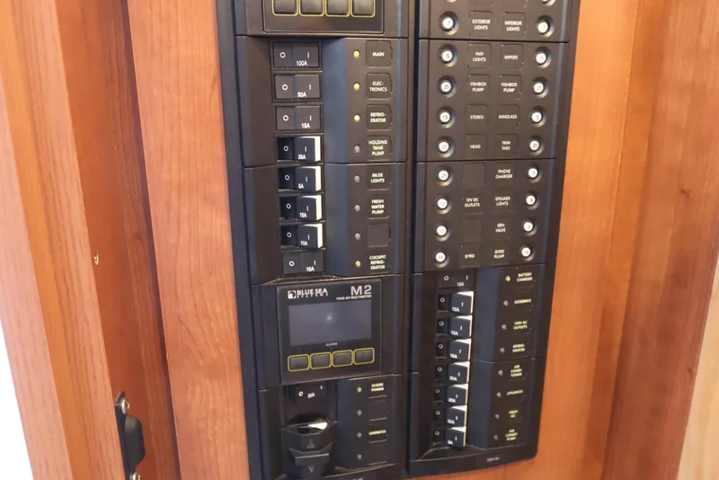 Slide: The Image of 2024 Albemarle 30 Express bathroom with sink, countertop, and storage cabinets. - 66