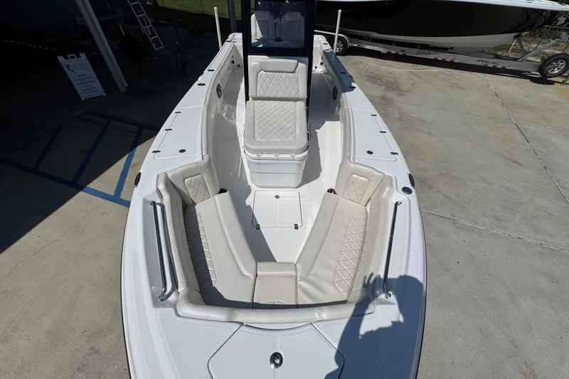 Slide: The Image of 2026 Blazer 2800 Makaira boat with spacious seating and modern design. - 22