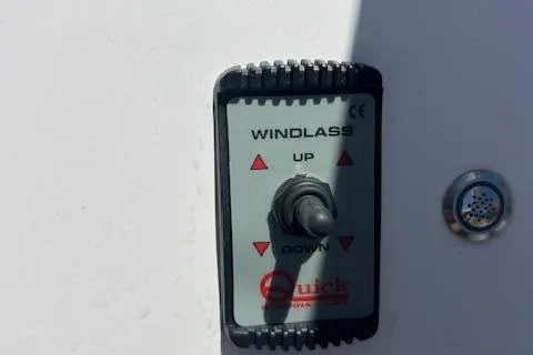 Slide: The Image of Windlass control panel on a 2024 Bracewell 25 boat. - 16