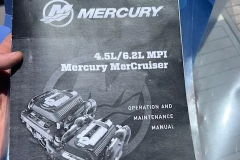 Slide: The Image of Manual cover for Mercury MerCruiser 4.5L/6.2L MPI engines, operation and maintenance guide. - 28