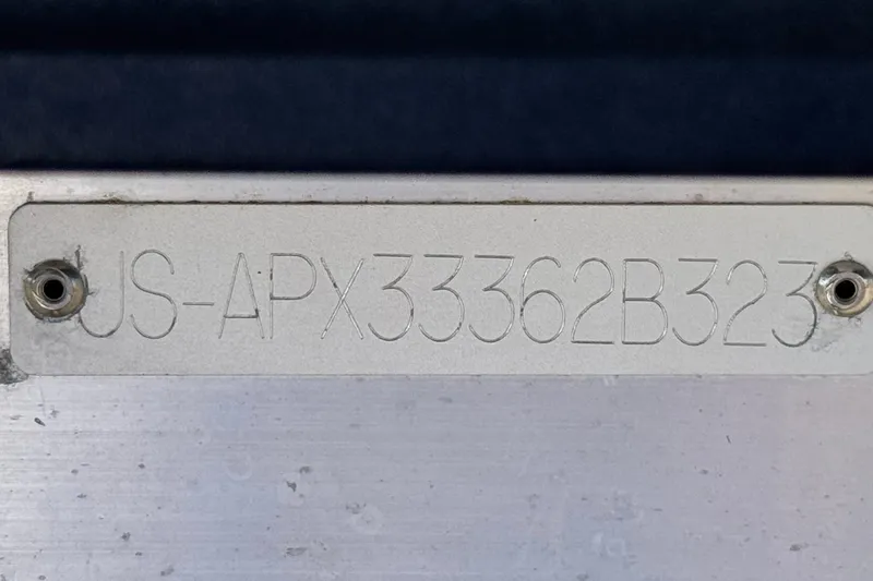 Slide: The Image of Hull identification number on Apex Qwest 822, 2023 model. - 25