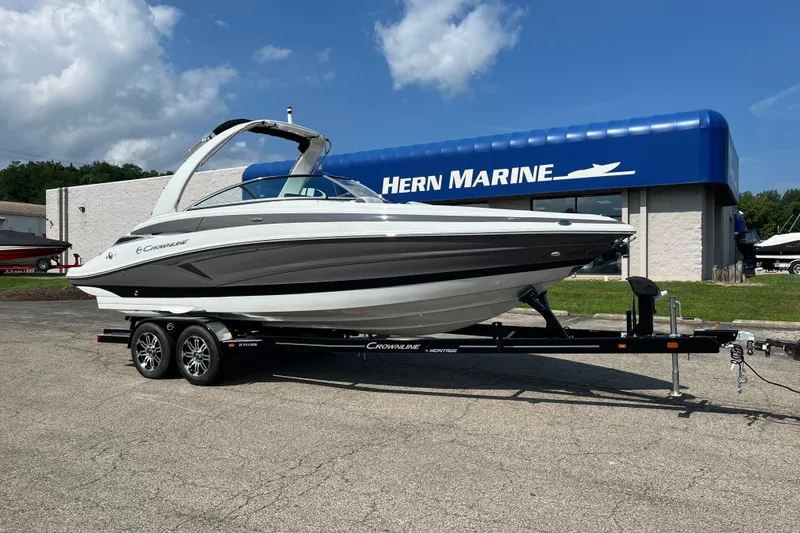 The Image of 2026 Crownline 270 SS boat on trailer at Hern Marine dealership. - 0