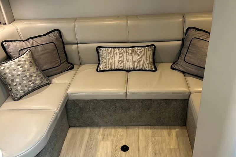 Slide: The Image of Luxurious seating area in 2016 Formula 40 Cruiser with elegant cushions. - 26