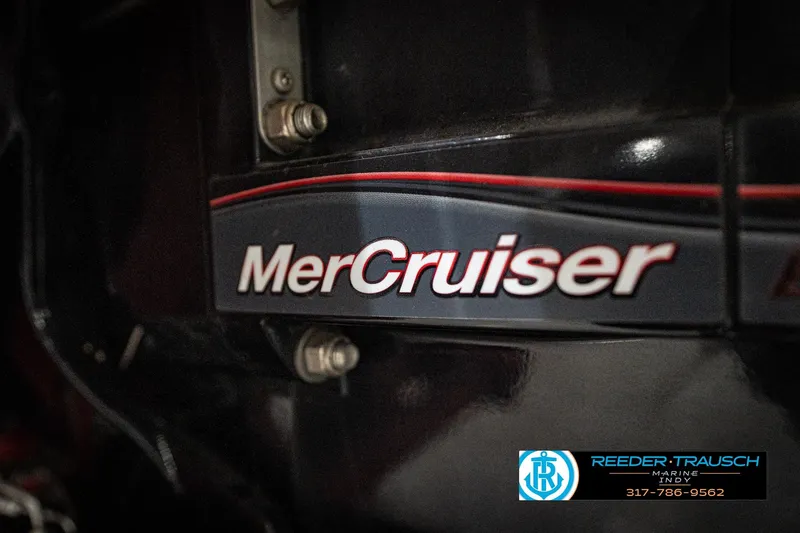 Slide: The Image of Close-up of MerCruiser engine on 2020 Four Winns H210 boat. - 55