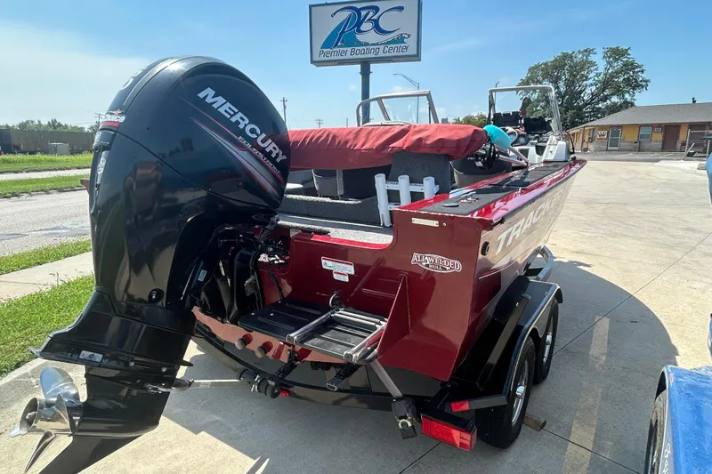 Slide: The Image of 2016 Tracker Targa V-18 Combo boat with Mercury engine at Premier Boating Center. - 2
