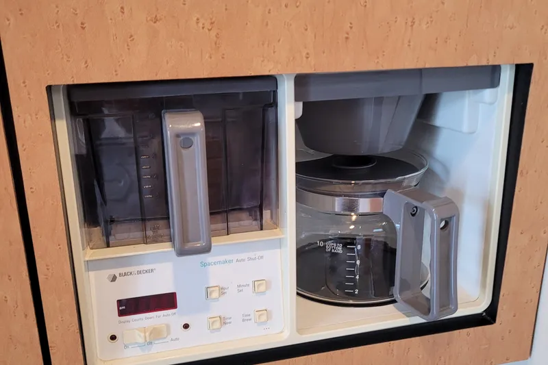 Slide: The Image of Built-in Black & Decker coffee maker on 1997 Wellcraft 330 Coastal boat. - 24